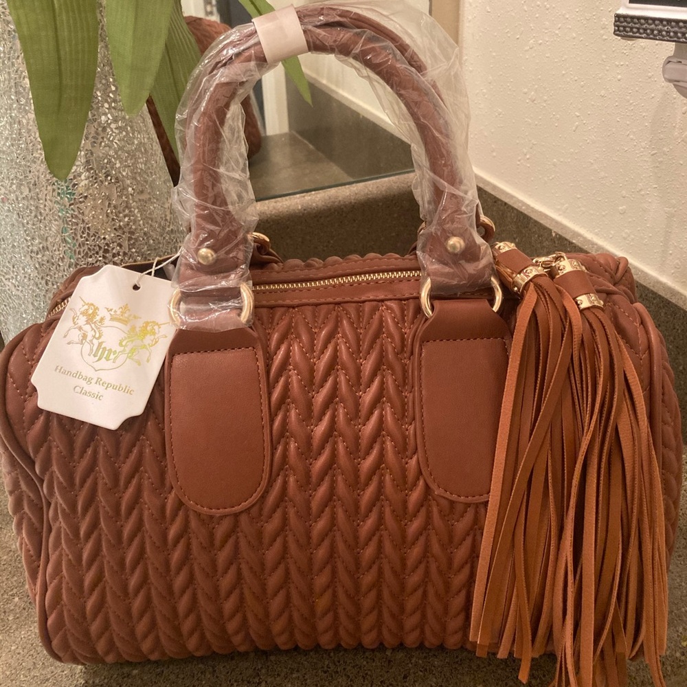 Large Brown Fashion Handbag